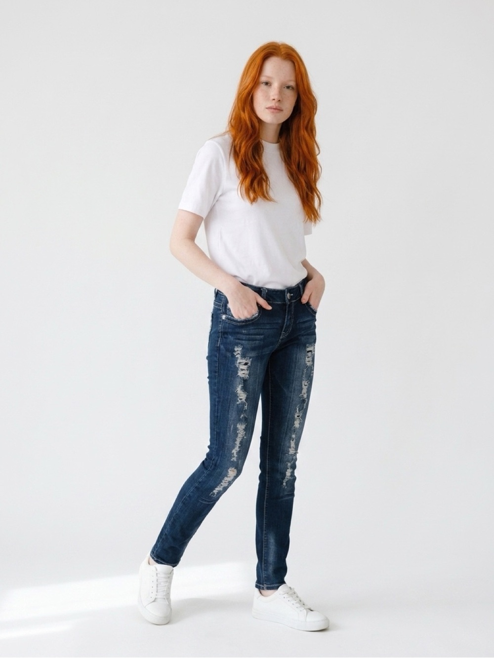 Premiere Denim By Rue 21 Distressed Skinny Jeans